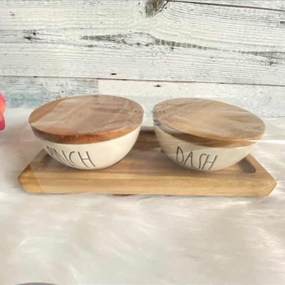 Rae Dunn PINCH & DASH Cellars With Wooden Lid & Tray - Picture 2 of 7